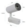 Trilho Eletrificado 1m + 3 Spots Preto Led 7w Bivolt 3000k Branco Quente - 2