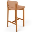 Ver imagem 7 de Kit 02 Banquetas Alta para Cozinha Sala de Jantar Bar Dara L02 Linho Rosê - Lyam Decor