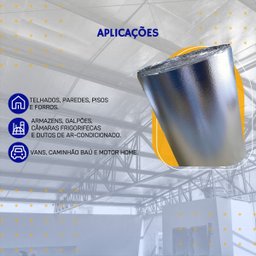 Manta Térmica 3tc - 16 X 1,25m ( 20m2) + Fita Aluminizada - 6