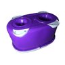 Balde Mop Esfregao Inox de Limpeza Spin Casa Centrifuga + 1 Refil Extra Microfibra Cor Roxo - 4