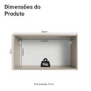 Ver imagem 3 de Armário Aéreo 60cm 1 Porta Basculante Nice Madesa