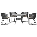 Ver imagem 1 de Mesa com 4 Cadeiras e Noronha Estofado 6 Trama Original Preto