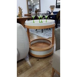 Bar Decorativo c/ Bandeja Espelhada - Miami - Sheldon Móveis - 3