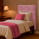 Ver imagem 1 de Cabeceira Solteiro 90cm Lari Luxo Suede:Rose