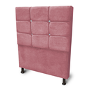 Ver imagem 2 de Cabeceira Solteiro 90cm Lari Luxo Suede:Rose
