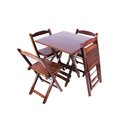 Ver imagem 1 de Conjunto Mesa de Madeira Dobrável com 4 Cadeiras Xangai