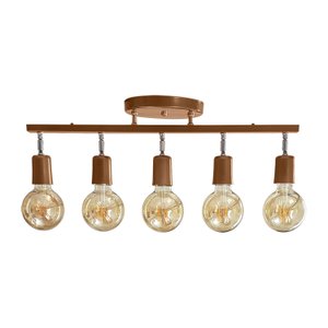 LUMINÁRIA TRILHO SPOT B/5 ARTICULADA DOURADO Enerlux