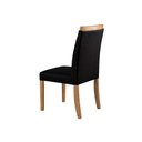 Ver imagem 4 de Kit 6 Cadeiras Decorativas Sala de Jantar Luxo Anita Facto Preto - Mozzelar