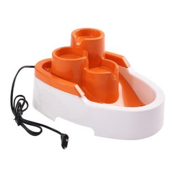 Fonte bebedouro para cães e gatos DuraCats bivolt Laranja - 1