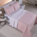 Ver imagem 4 de Cobre Leito Casal Padrão Cristal Percal 200 Fios Bordado 3 Peças - Rose To Decorando