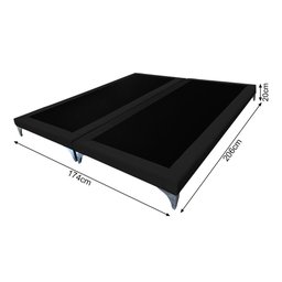 Cama Oriental Premium Queen Veludo Preto - 5