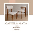 Ver imagem 7 de Combo 2 Cadeiras de Jantar Maya Estofada Linho Marfim Design Moderno