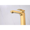 Ver imagem 7 de Torneira Monocomando Dourada Quadrada Banheiro Lavabo Bica Alta Luxo Inovartte In30