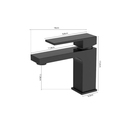Ver imagem 3 de Torneira Monocomando Preto Quadrada Banheiro Lavabo Bica Baixa Luxo Inovartte In24