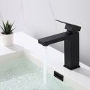 Ver imagem 5 de Torneira Monocomando Preto Quadrada Banheiro Lavabo Bica Baixa Luxo Inovartte In24