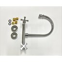 Ver imagem 4 de Torneira Misturador Duplo Comando Cromado de Parede Cozinha Lavabo Lavanderia Inovartte In22