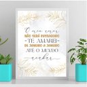 Ver imagem 2 de Quadro Te Amarei De Janeiro A Janeiro 24x18cm:Madeira preta
