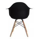 Ver imagem 4 de Cadeira Charles Eames Wood com Braços Pp-620 - Cor Preta