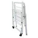 Ver imagem 4 de Varal Vertical Articulado Sekafácil Pintura Eletrostática Branca Grande – 192X82X82 Cm