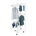 Ver imagem 2 de Varal Vertical Articulado Sekafácil Pintura Eletrostática Branca Grande – 192X82X82 Cm