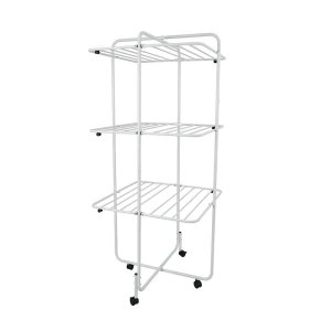 Varal Vertical Articulado Sekafácil Pintura Eletrostática Branca Grande – 192X82X82 Cm