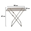 Ver imagem 4 de Varal De Chão Sem Abas Sekafácil Anodização Champagne Pequeno – 87X55X90 Cm