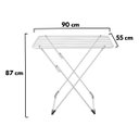 Ver imagem 5 de Varal De Chão Sem Abas Sekafácil Pintura Eletrostática Aluminio Pequeno – 87X55X90 Cm