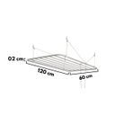 Ver imagem 5 de Varal De Teto Sekafácil Anodização Fosco Médio – 60X120 Cm