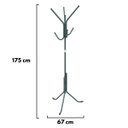 Ver imagem 6 de Cabideiro De Chão Pintura Eletrostática Verde Safari Grande – 67X175 Cm