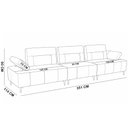 Ver imagem 6 de Sofá 5 Lugares para Sala Living 351cm Modular Pés Industrial Oslo L06 Couro Bege Areia - Lyam Decor
