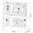 Ver imagem 3 de Cozinha Compacta Alexia 6 Portas 2 Gavetas com Espelho Imop Móveis