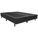 Ver imagem 3 de Cama Base Box Casal Bipartido Suede Preto 30x138x188