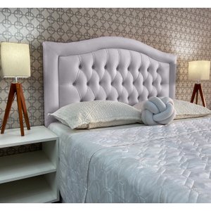 Cabeceira Cama Queen Capitonê Sophia Provençal Corano Branco 60 Rbl