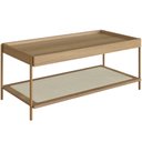 Ver imagem 1 de Mesa de Centro para Sala de Estar Industrial Indy A03 Hanover Dourado - Lyam Decor