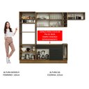 Ver imagem 6 de Armário de Cozinha Completa 290cm Rustic/Preto Agata Madesa 02