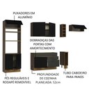 Ver imagem 5 de Armário de Cozinha Completa 290cm Rustic/Preto Agata Madesa 02