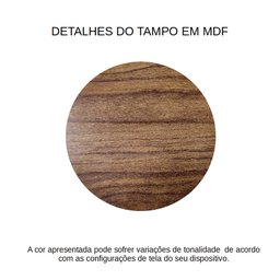 Conjunto Mesa Lateral Capri Preto Com Espelho - 2