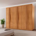 Ver imagem 1 de Guarda Roupa Casal Rommeo 100 Mdf 6 Portas e 6 Gavetas Moderna Mobília