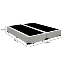 Ver imagem 3 de Cama Box Queen 158 Tecido Sintético Branco com Colchão Polônia Bello Box - D28 65x158x198