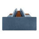 Ver imagem 4 de Sofá Ilha 2 Lugares Living 232cm Modulado para Sala Lary Veludo Azul Marinho K01 - D'Rossi