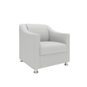 Ver imagem 4 de Kit 2 Poltronas Killa para Recepção Consultório Barbearia Branco