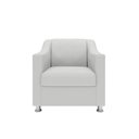 Ver imagem 6 de Kit 2 Poltronas Killa para Recepção Consultório Barbearia Branco
