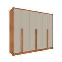 Ver imagem 1 de Guarda Roupa Casal 100% MDF 6 Portas 6 Gavetas Realeza s/ Espelho s/ Pés - Tcil Cinamomo/Off White