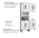 Ver imagem 5 de Cozinha Lorena 15 Pts Torre Quente Kaiki Móveis - Branco