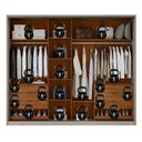 Ver imagem 3 de Guarda Roupa Casal Authentic 2 Portas com Vidro Reflecta Nogueira Nude Demartêz