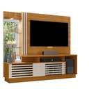 Ver imagem 2 de Home Theater Stall 2 Portas 2 Prateleiras Iluminação Led Mdp até 60 Cinamomo/offwhite G97 - Gran Bel