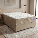 Ver imagem 2 de Cama Box Baú Casal Colchão Ortopédico Magnus Molas Superlastic Pillow Top Hip Sleep