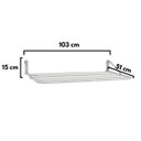 Ver imagem 5 de Varal De Parede Sekafácil Anodização Fosco Grande – 15X51X103 Cm