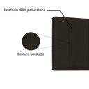 Ver imagem 4 de Cabeceira Painel Solteiro 0,90m Ravenna Corano Marrom - Pallazio