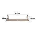 Ver imagem 5 de Varal De Parede Sekafácil Pintura Eletrostática Champagne Pequeno – 15X51X63 Cm